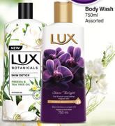 Lux Body Wash Assorted-For 2 x 750ml