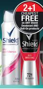 Shield Anti Perspirant Deodorant Spray For Men Or Women Assorted-150ml Each