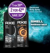 Axe Deodorant Body Spray Assorted-For 1 x 150ml