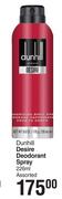 Dunhill Desire Deodorant Spray Assorted-226ml