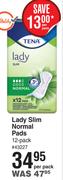 Tena Lady Slim Normal Pads (12-Pack)- Per Pack