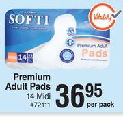 Dis-Chem Softi Premium Adult Pads-14 Midi Per Pack
