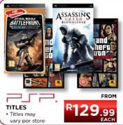 PSP Titles