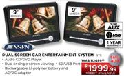 Jensen Dual Screen Car Entertainment System 9TS-9" Screen