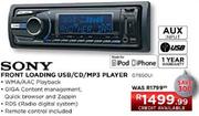 Sony Front Loading USB/CD/Mp3 Player GT650UI