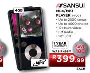 Sansui MP4/MP3 Player (MP204)
