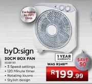 byD:sign 30cm Box Fan (BDBF30)