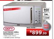 Defy Electronic Grill Microwave (DMO343)