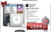 160GB Classic iPod (MC297)-each