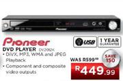 Pioneer DVD Player DV2012K