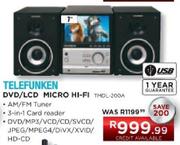 Telefunken DVD/LCD Micro Hi-Fi TMDL-200A