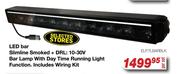 Truck Lamp LED Bar Slimline Smoked + DRL 10-30V Bar Lamp With Day Time Running Light ELP.TLBARBLK