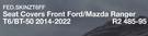 Skinz Seat Covers Front For Ford/Mazda Ranger T6/BT-50 2014-2022 FED.SKINZT6FF