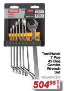 Tomi Hawk 7 Pce 45 Deg Combo Wrench Set FED.AKT41273-Per Set