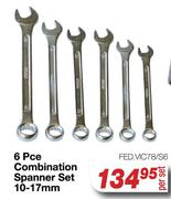 6 Pce Combination Spanner Set 10-17mm FED.VIC78/S6-Per Set