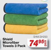 Shield Microfiber Towels 3 Pack SHM.SH293-Per Pack