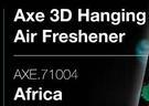 Axe 3D Hanging Air Freshener (Africa) AXE.71004