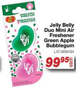 Jelly Belly Duo Mini Air Freshener Green Apple Bubblegum LAT.868494