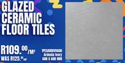 Glazed Ceramic Floor Tile 1PEGARDIVO600 Ardesia Ivory 600 x 600mm-Per Sqm