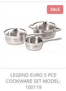 Legend Euro 5 Pce Cookware Set 100119