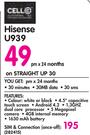 Hisense U939-On Straight Up 30