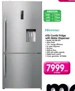 Hisense 610ltr Combi Fridge With Water Dispenser-H610BI-WD