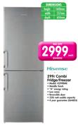 Hisense 299L Combi Fridge/Freezer H299BME