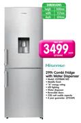 Hisense 299L Combi Fridge With Water Dispenser H299BME-WD