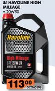 Havoline High Mileage-5Ltr