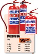 Refillable Fire Extinguishers-1.5kg