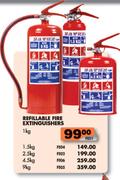 Refillable Fire Extinguishers-2.5kg