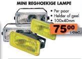 Mini Reghoekige Lampe