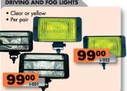 Driving And Fog Lights-Per Set