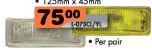 Slimline Lamps-125mmX45mm Per Pair