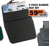 Rubber Mat Set-4 Piece