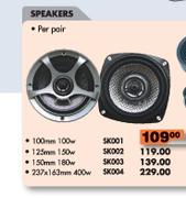 Speakers-100mm 100W (SK001)-per pair