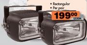 Rectangular Driving Lights-Per Pair