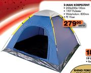 2-Man Koepeltent-200x200x130cm