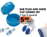 Ear Plug And Nose Clip Combo Set