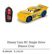 Disney Cars RC Single Drive Dinoco Cruz
