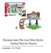 Fireman Sam The Cast Mini Series Animal Rescue Playset