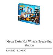 Mega Bloks Hot Wheels Break Out Station