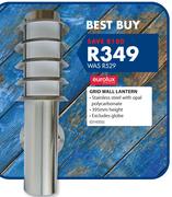 Eurolux Grid Wall Lantern O143SS