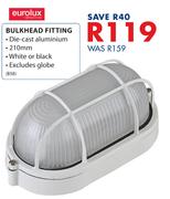 Eurolux Bulkhead Fitting B58