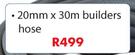 Watex Hose Pipe (Builders Hose) 20mm x 30m