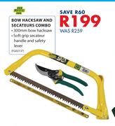Lasher Bow Hacksaw & Secateurs Combo