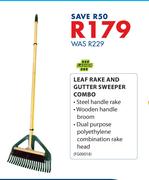 Lasher Leaf Rake & Gutter Sweeper Combo