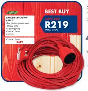 Lawnco Garden Extension Cable-35m x 1.5mm