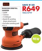 Black+Decker Random Orbital Sander 230 W