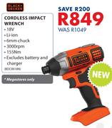 Black+Decker Cordless Impact Wrench